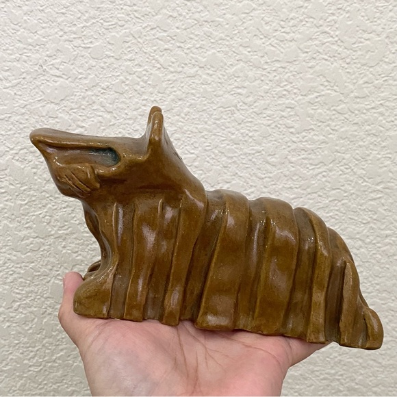 Unique Vintage MCM Hobbyist Ceramic Art Pottery Scottish Terrier Dog Sculpture - Picture 2 of 16